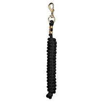 Weaver Leather Poly Lead Rope with a Solid Brass 225 Snap, Black
