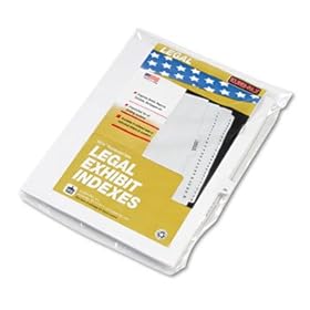 80000 Series Legal Index Dividers, Side Tab, Printed 39, 25/Pack