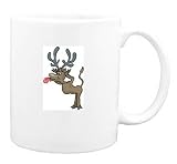 Mug with moose, mocking, animal