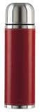 Emsa SENATOR CLASS Isolierflasche 502438 Edelstahl 1,0 L Leder rot