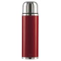 Emsa SENATOR CLASS Isolierflasche 502438 Edelstahl 1,0 L Leder rot