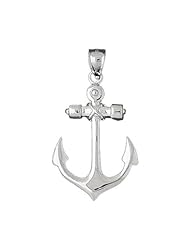 CleverSilvers Sterling Silver Pendant Anchor