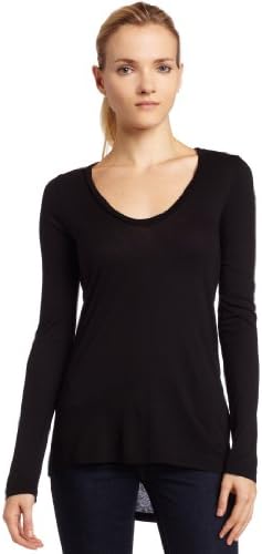 Splendid Women's Light Jersey Long Sleeve Scoop Neck Tee