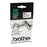 Brother P-Touch : M Series Tape Cartridge for P-Touch Labelers, 3/8w, Black on Blue -:- Sold as 1 EA