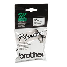 Brother International Corp. BRTMK232 Non laminated Lettering Tape- .50in. Size- Red-White
