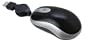Sabrent MS-U3266 Mini High Precision USB 3-Button 3D Optical Scroll Wheel Mouse with Retractable Cable