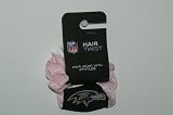 NFL Baltimore Ravens Pink Hair Scrunchie Ponytail Holder