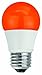 TCP RLAS155WOR LED A15 - 40 Watt Equivalent (5W) ORANGE Colored Light Bulb