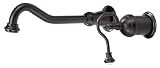 Belle Foret BFN31006ORB Above Counter Wall Mount Lavatory Faucet, Oil Rubbed Bronze