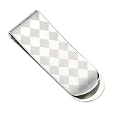 Stainless Steel Mens Square Design Money Clip