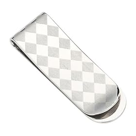 Stainless Steel Mens Square Design Money Clip by Money Clips