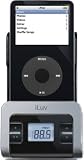ILUV I707BLK DIGITAL FM TRANSMITTER WITH DOCK & CIGARETTE CHARGER (BLACK)