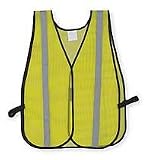 Condor 1YAC9 Safety Vest, Reflective, Mesh, Lime/Silver