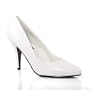 VANITY 420 4" Classic Pump, White Leather-Size 10