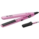 Hot Tools Pinkie 1/2 inch Mini Travel Ceramic Tourmaline Flat Iron (Dual Voltage: 110-220V for Worldwide Use) with FREE Travel Pouch
