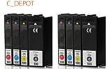 Lexmark 100XL Two Sets High Quality Green Apple Imaging Brand Ink Cartridges 2BK,2C,2Y,2M