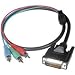 Cables To Go 38080 M1 to RCA Component Video Cable (25 Feet, Black)