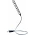 Daffodil ULT05 USB LED Light - 8 Super Bright LED Reading Lamp - No Batteries Needed - PC & Mac Compatible (Black)