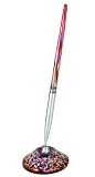 Fitz and Floyd The Write Style Desktop Writing Pen with Glass Handle and Stand, Red (34/236)