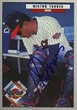 Hector Torres, Syracuse Skychiefs - Blue Jays Affiliate, 1999 Blueline Autographed Card