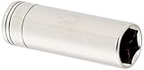 SK Hand Tool 8463 6 Point 13mm Drive Extra Deep Socket, 3/8-Inch, Chrome [並行輸入品]