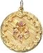 Tree of Life Round Shadow Box , 14K Gold Charm