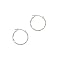14K White Gold Twisted Hoop Earring