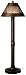 Java 15207 Bronze Floor Lamp With Walnut Wicker Shade, 60-inches Tall