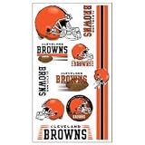 Cleveland Browns Temporary Tattoos Set (Set of 6 Sheets)