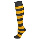 AJs Girls Striped Knee Socks