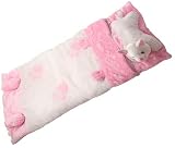 Plush Snuggly Pink Kitty Cat Little Kids Slumber Bag
