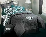 NFL Philadelphia Eagles - Black Denim Bedskirt - Twin/Single Size