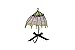 ID 7566 Umbrella With Black Bow Patch Parasol Rain Embroidered Iron On Applique