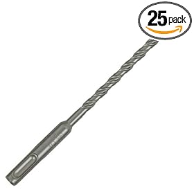 Hitachi 725021B SDS4 Plus 1 4-Inch x 4-Inch x 6 1 4-Inch 2-Cutter Drill Bit, 25-Pack by Hitachi