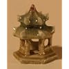 Bonsai Boy's Glazed Six Sided Pavillion Ceramic Figurine Green - 1
