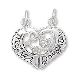 Heart Shape Mother and Daughter Break Apart Charm