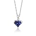 Superman Cut 6.25 carats Alexandrite Sterling Silver Rhodium Finish Pendant with 18 inch Silver Necklace image 3