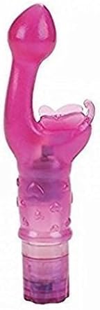 Pink Powerful Stimulator Vibe Butterfly Kiss G Spotter Toy for Women Pleasure with 0.65 Oz Lube