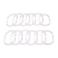 SuperCool ~ (12) Clear/Plastic Shower Curtain Rings by Ikea!
