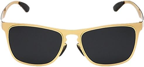 Brand Jon Senkwok HD Polarized Wayfarer Sunglasses Gold Stainless Steel