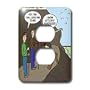 Rich Diesslins Funny Out to Lunch Cartoons - Some People Who Should Not Go Hiking - Light Switch Covers - 2 plug outlet cover