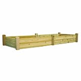 Gronomics RGB 34 95 34 Inch by 95 Inch by 13 Inch Raised Garden Bed Unfini