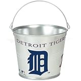 Detroit Tigers MLB Five Quart Galvanized Pail