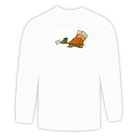 Long Sleeve T-shirt with letters, postal, delivering, mail, turtle