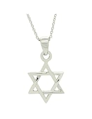 .925 Sterling Silver Classic Star of David 18