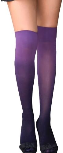 Velvet Heart Womens Fashion Thigh High Sock - Ombre (Purple)