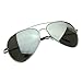 zeroUV - Large Metal Aviators Mirrored Aviator Sunglasses