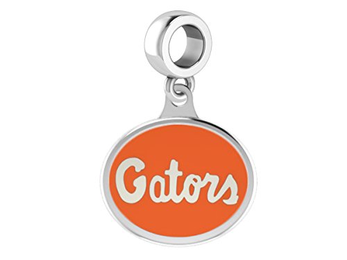 Florida Gators Drop Charm Fits All European Style Beaded Charm Bracelets