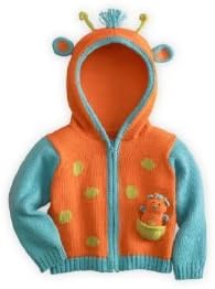 Joobles Organic Baby Cardigan - Jiffy the Giraffe (6-12 Months)