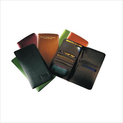 Airline Ticket / Passport Case Color: Black, Leather: Florentine Napa